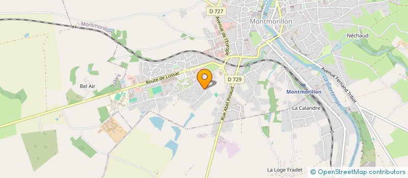 localisation de l'entreprise CLOS DU FAYET  MONTMORILLON
