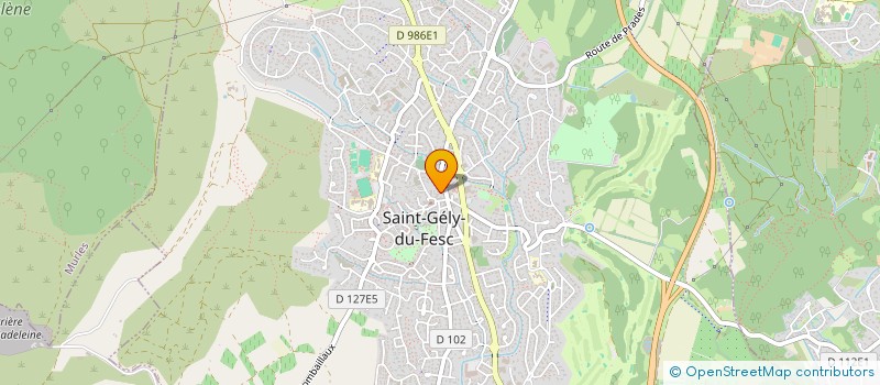 localisation de l'entreprise CLOS DU JEU DE BOULES  SAINT-GELY-DU-FESC