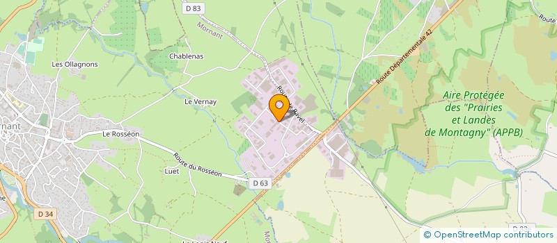 localisation de l'entreprise CLOS DU LAYER à MORNANT