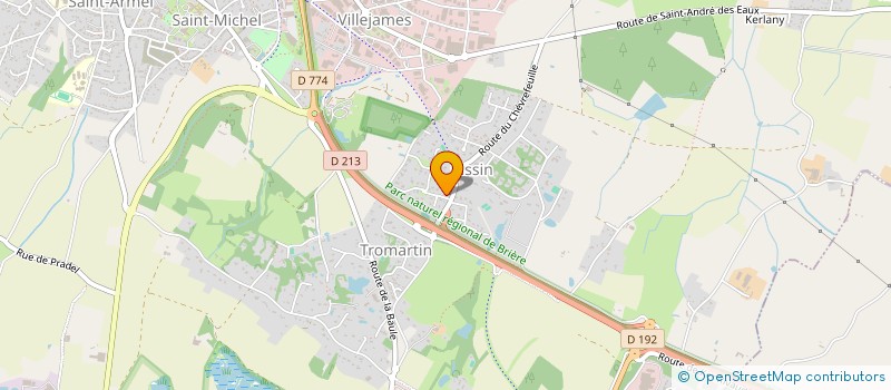 localisation de l'entreprise CLOS DU MEUNIER  GUERANDE