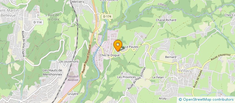 localisation de l'entreprise CLOS DU MONT  VILLAZ