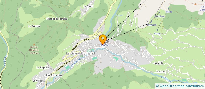 localisation de l'entreprise CLOS DU PIN-PB  LE GRAND-BORNAND
