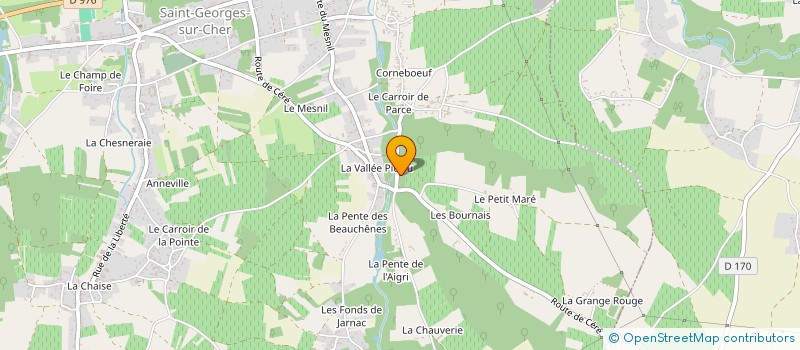 localisation de l'entreprise CLOS DU PORTEAU  SAINT GEORGES SUR CHER