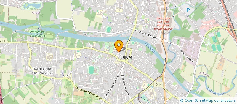 localisation de l'entreprise CLOS DU POUTYL à OLIVET