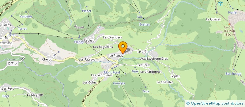 localisation de l'entreprise CLOS DU RENARD  NOTRE-DAME-DE-BELLECOMBE