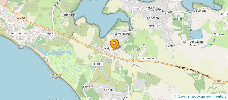 localisation de l'entreprise CLOS ER BE  SAINT-GILDAS-DE-RHUYS