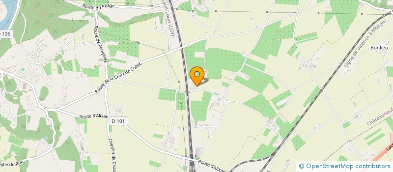 localisation de l'entreprise CLOS GIRAUD  CHATEAUNEUF-SUR-ISERE