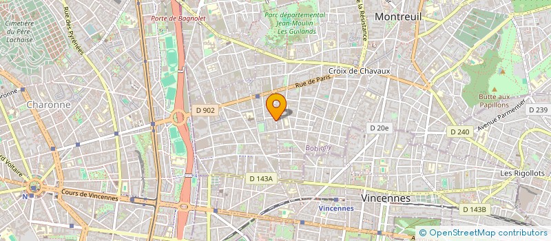 localisation de l'entreprise CLOS JACHRIS  MONTREUIL