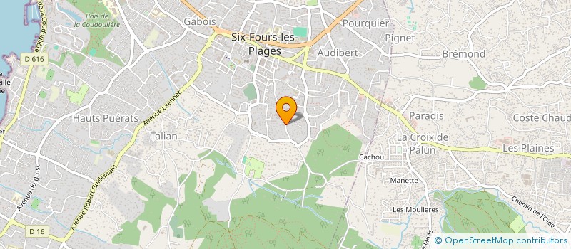 localisation de l'entreprise CLOS JEANTHIE à SIX-FOURS-LES-PLAGES