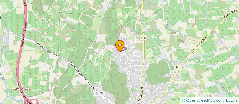 localisation de l'entreprise CLOS JUFLOVIERE  CAUMONT-SUR-DURANCE