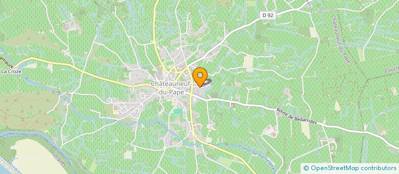 localisation de l'entreprise CLOS LA FONT DU PAPE  CHATEAUNEUF-DU-PAPE