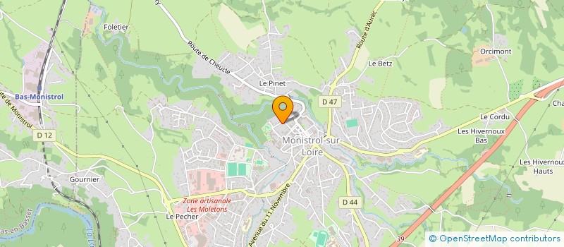 localisation de l'entreprise CLOS LABRUYERE  MONISTROL-SUR-LOIRE