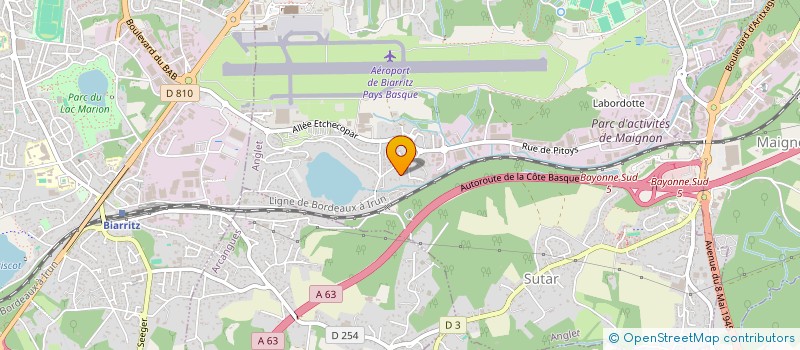 localisation de l'entreprise CLOS LOREAK à ANGLET