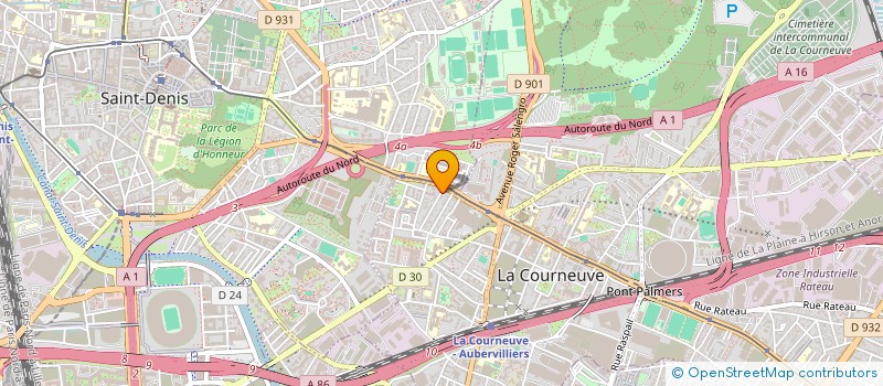 localisation de l'entreprise CLOS LUCIENNE à LA COURNEUVE