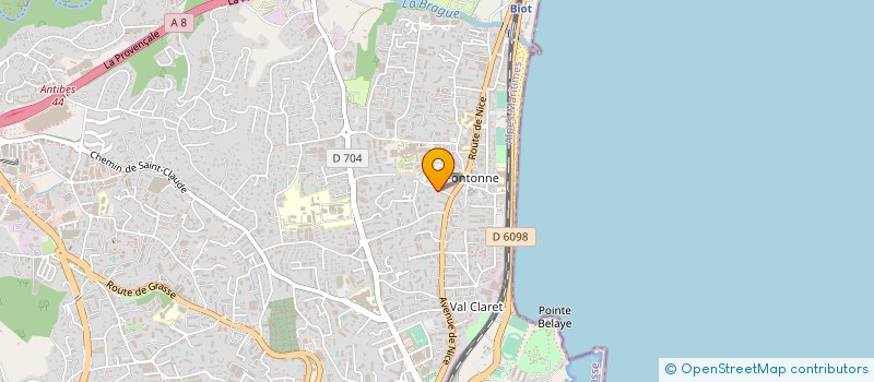 localisation de l'entreprise CLOS MARIE à ANTIBES