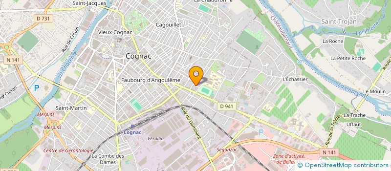 localisation de l'entreprise CLOS MARIGNAN à COGNAC