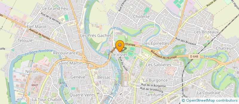 localisation de l'entreprise CLOS MATHIEU à NIORT
