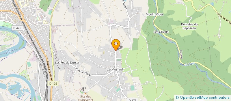 localisation de l'entreprise CLOS PAULINE  LE VERNET