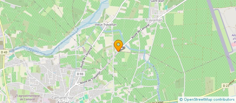 localisation de l'entreprise CLOS SAFRANIER  TRAVAILLAN