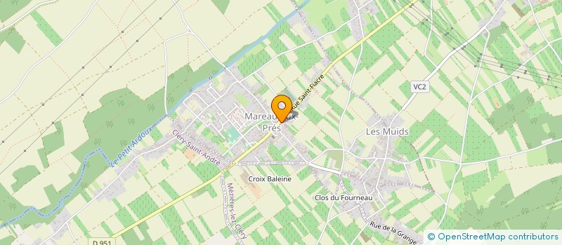 localisation de l'entreprise CLOS SAINT FIACRE  MAREAU-AUX-PRES