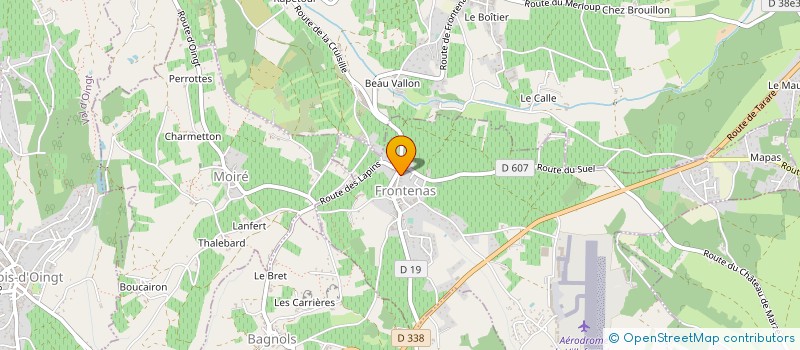 localisation de l'entreprise CLOS SAINT LAURENT  FRONTENAS