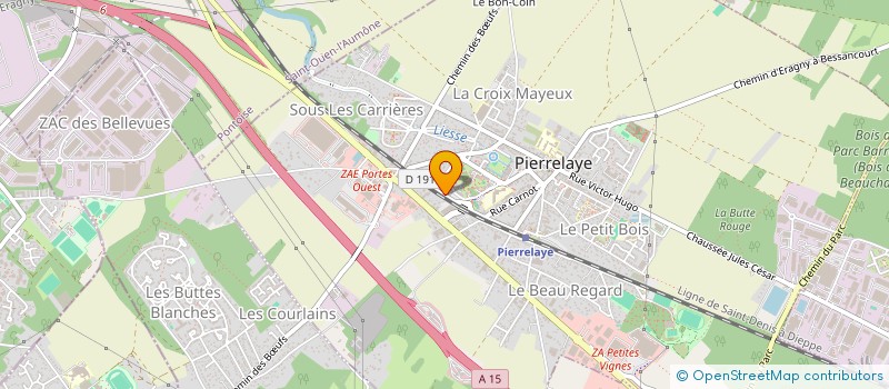 localisation de l'entreprise CLOS SAINT PIERRE IMMOBILIER  PIERRELAYE