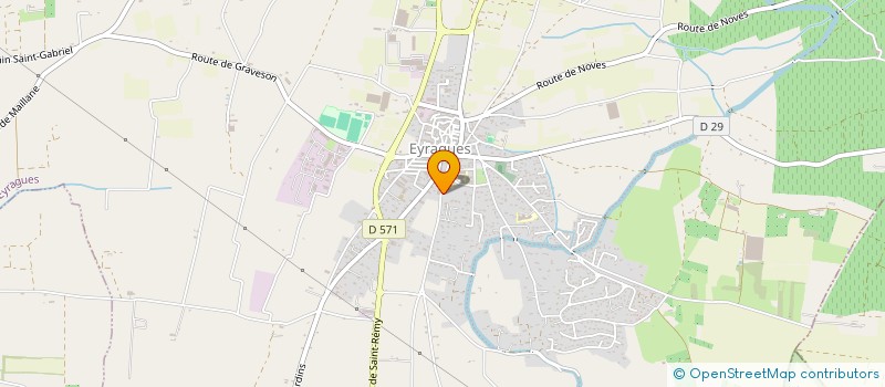 localisation de l'entreprise CLOS SAINT VINCENT  EYRAGUES