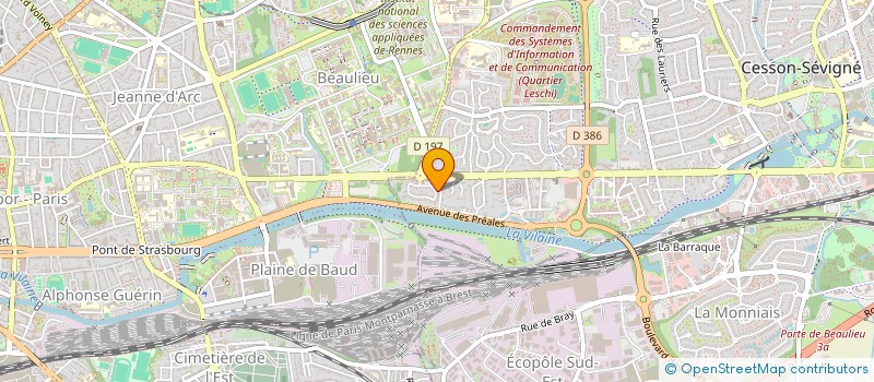 localisation de l'entreprise CLOS SEVIGNE 40  CESSON-SEVIGNE