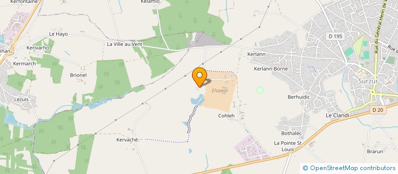 localisation de l'entreprise CLOS TRIHORNE  SURZUR