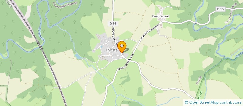 localisation de l'entreprise CLOS VERT  THOSTE