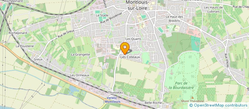 localisation de l'entreprise CLOS VOLAGRE  MONTLOUIS-SUR-LOIRE