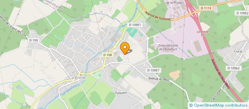 localisation de l'entreprise CLOSERIE DE LA PERRUCADE  LA BREDE