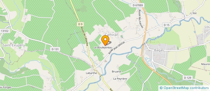 localisation de l'entreprise CLOSERIE DES TERRES  CAMIRAN