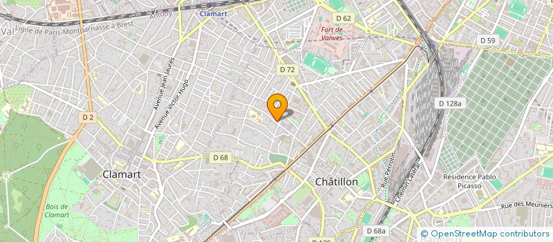 localisation de l'entreprise CLOSET SAS à CHATILLON
