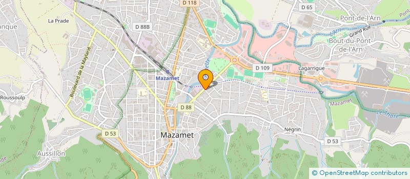 localisation de l'entreprise CLOSETTE  MAZAMET