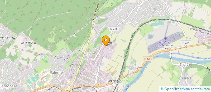 localisation de l'entreprise CLOSURIA  THISE