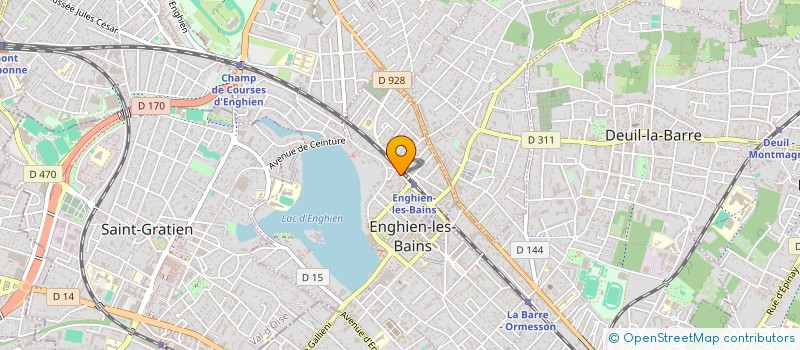 localisation de l'entreprise CLOT PATRIMOINE à ENGHIEN-LES-BAINS