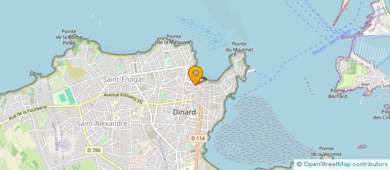 localisation de l'entreprise CLOTAIRE  DINARD