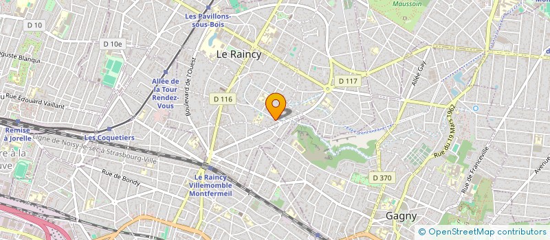 localisation de l'entreprise CLOTHING DISTRIBUTION  LE RAINCY