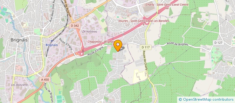 localisation de l'entreprise CLOTHOM  VOURLES