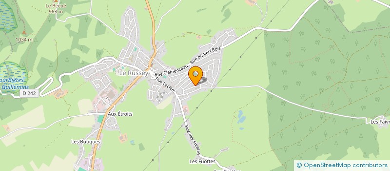 localisation de l'entreprise CLOTILDE NATHALIE STEPHANIE  LE RUSSEY