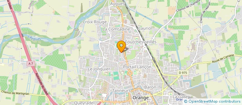 localisation de l'entreprise CLOTTE à ORANGE