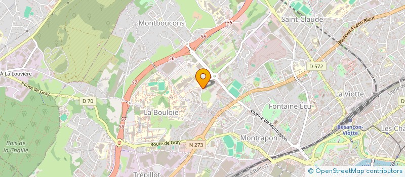 localisation de l'entreprise CLOTURALU (FRANCE) SARL à BESANCON