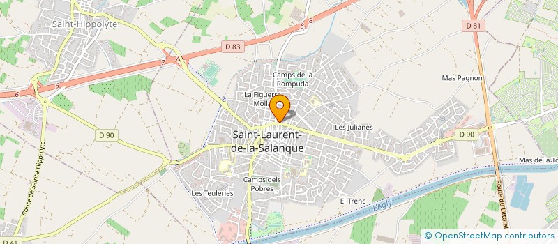 localisation de l'entreprise CLOTURE 66 à SAINT-LAURENT-DE-LA-SALANQUE