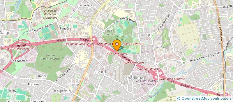 localisation de l'entreprise CLOTURE ARES BORDEAUX  GRADIGNAN