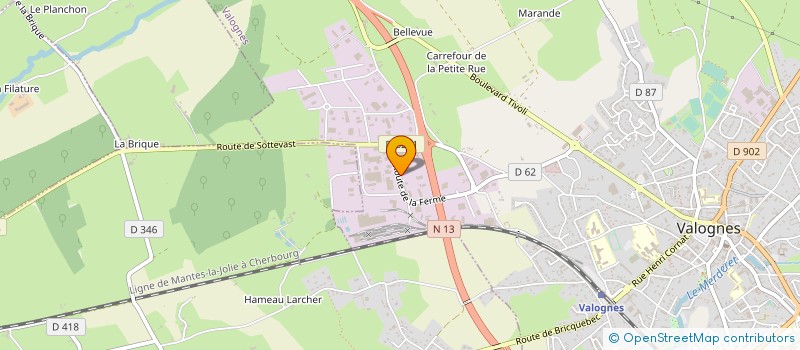 localisation de l'entreprise CLOTURES DU COTENTIN  CARPIQUET