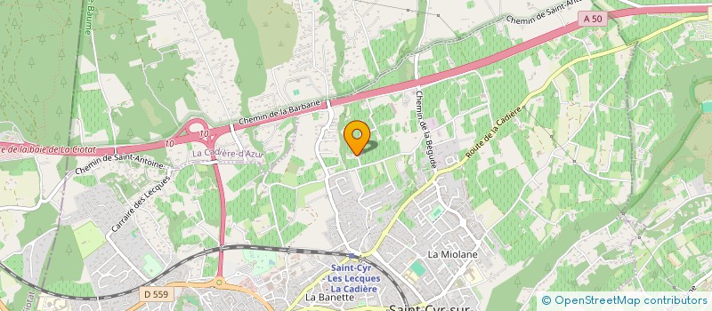 localisation de l'entreprise CLOTURES ET JARDINS DU SUD à SAINT-CYR-SUR-MER