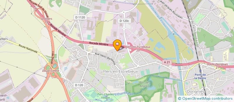 localisation de l'entreprise CLOTURES ET PORTAILS DU DOUAISIS à FLERS-EN-ESCREBIEUX