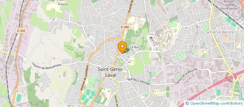 localisation de l'entreprise CLOTURES ET TRAVAUX à SAINT-GENIS-LAVAL