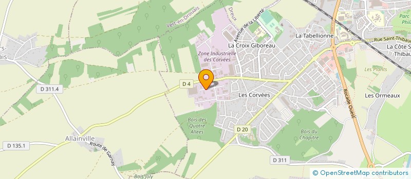 localisation de l'entreprise CLOTURES NORMANDIE CENTRE OUEST à VERNOUILLET